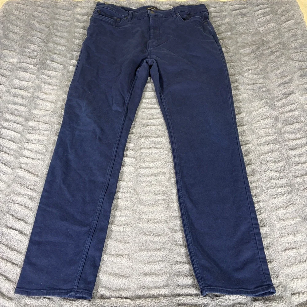 Banana Republic Mens 38x34 Navy Blue Slim Fit Stretch Chino Pants AR382
